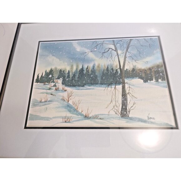 Original Water Color by Vera Dyck "Center Lake" Hastings Highlands Ontario 90's - Picture 12 of 12